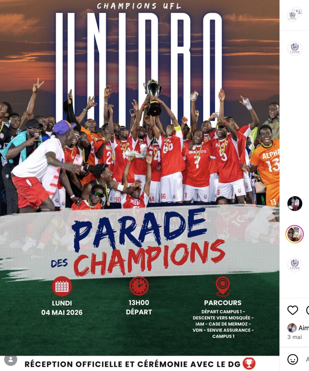 UNIPRO FC Champions UFL — Parade des Champions